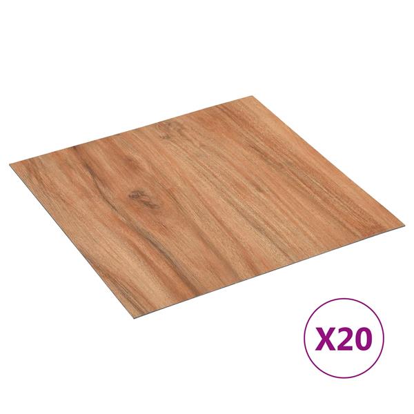 Grote foto vidaxl zelfklevende vloerplanken 30 5 x 30 5 cm 20 pcs pvc licht hout doe het zelf en verbouw tegels