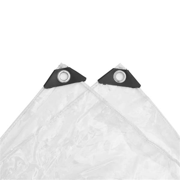 Grote foto vidaxl zeildoek 350 gsm doorzichtig 5 3 5 m pvc doe het zelf en verbouw materialen en producten