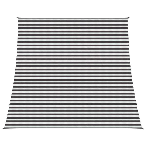 Grote foto vidaxl zonneschaduwzeil antraciet en wit 4 5 x 4 m hdpe tuin en terras overige tuin en terras