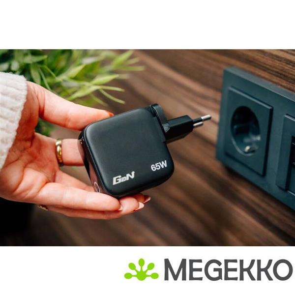 Grote foto verbatim mini gan charger 65w with display computers en software overige