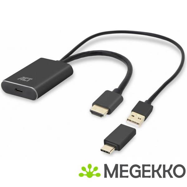 Grote foto act hdmi naar usb type c female adapter. 4k 60hz computers en software overige computers en software
