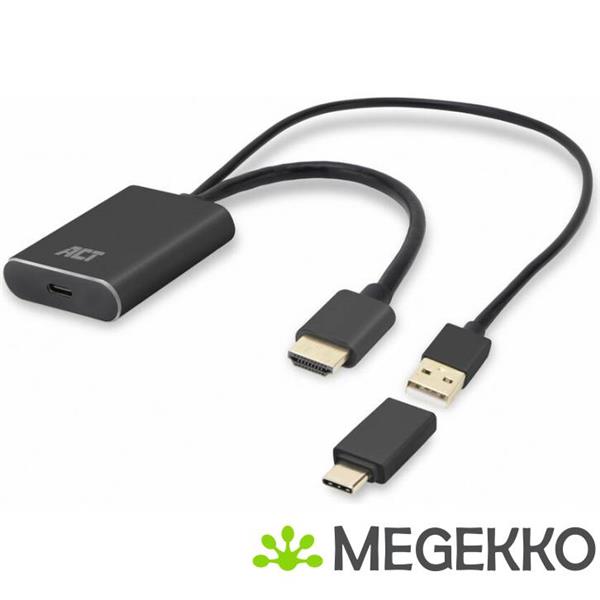 Grote foto act hdmi naar usb type c female adapter. 4k 60hz computers en software overige computers en software