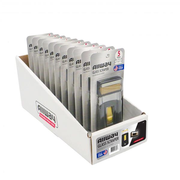 Grote foto allway glasschraper softgrip versie met 5 mesjes nieuwste versie e1122310 ovd doe het zelf en verbouw materialen en producten