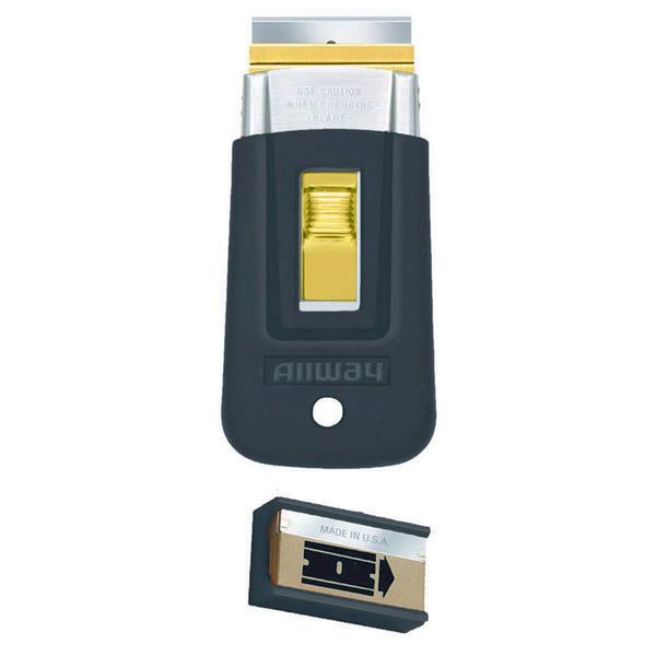 Grote foto allway glasschraper softgrip versie met 5 mesjes nieuwste versie e1122310 ovd doe het zelf en verbouw materialen en producten