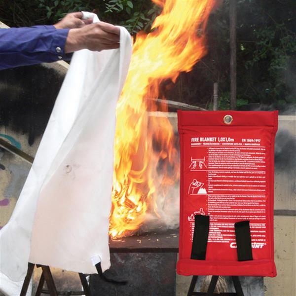Grote foto carpoint blusdeken fire blanket 1m x 1m 7100 doe het zelf en verbouw materialen en producten