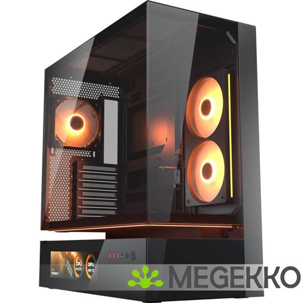 Grote foto cougar gaming cfv235 vision midi tower zwart computers en software behuizingen en kasten