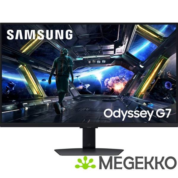 Grote foto samsung odyssey g7 ls32dg702euxen 32 4k ultra hd 144hz ips gaming monitor computers en software overige computers en software