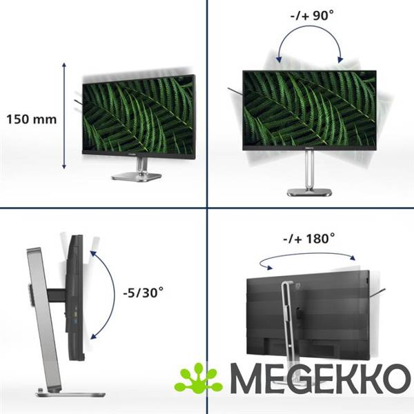 Grote foto philips 5000 series 27b2g5500 00 27 100hz quad hd ips monitor computers en software overige computers en software