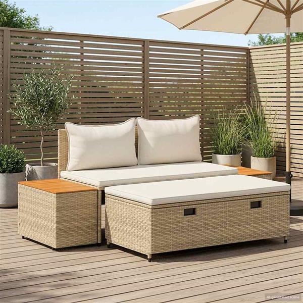 Grote foto vidaxl buiten bankenset 4 aantal zitplaatsen 4 pcs 55 x 30 x 39 cm tuin en terras tuinmeubelen