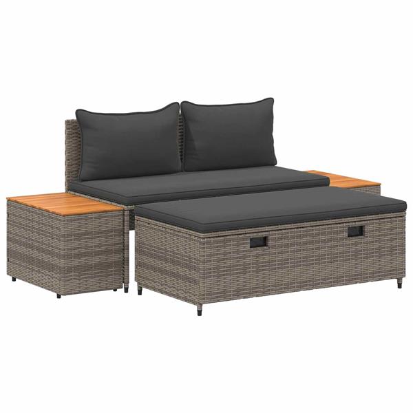 Grote foto vidaxl buiten bankenset 4 aantal zitplaatsen 4 pcs 55 x 30 x 39 cm tuin en terras tuinmeubelen