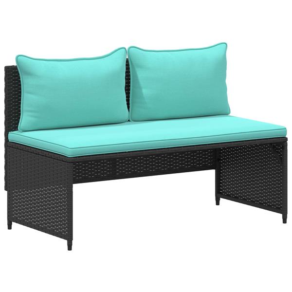 Grote foto vidaxl buiten bankenset 4 aantal zitplaatsen 4 pcs 55 x 30 x 39 cm tuin en terras tuinmeubelen