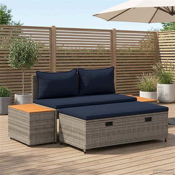 Grote foto vidaxl buiten bankenset 4 aantal zitplaatsen 4 pcs 55 x 30 x 39 cm tuin en terras tuinmeubelen