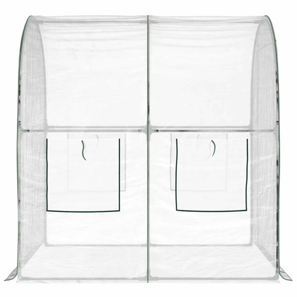 Grote foto vidaxl kweekhuis met frame 160 x 200 x 192 5 cm pvc doorzichtig tuin en terras overige tuin en terras