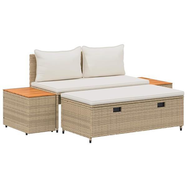 Grote foto vidaxl buiten bankenset 4 aantal zitplaatsen 4 pcs 55 x 30 x 39 cm tuin en terras tuinmeubelen