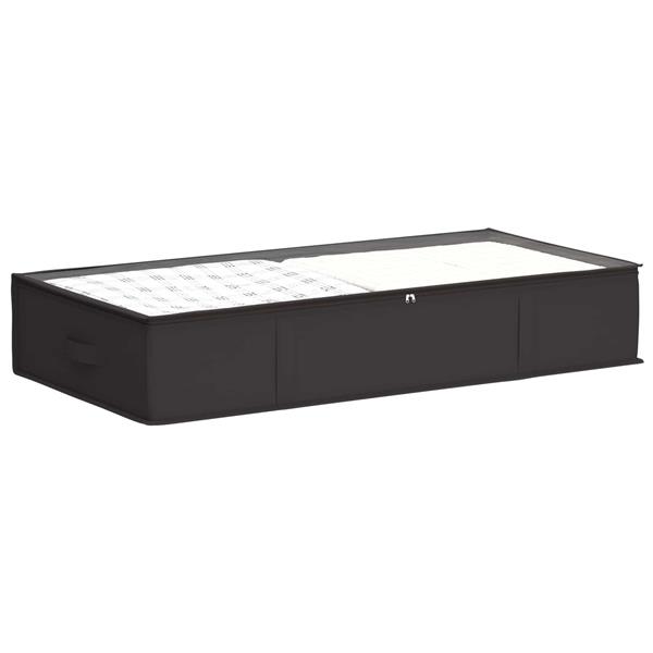 Grote foto vidaxl opbergdoos met transparant bovenraam 2 pcs antracietkleurig doe het zelf en verbouw materialen en producten
