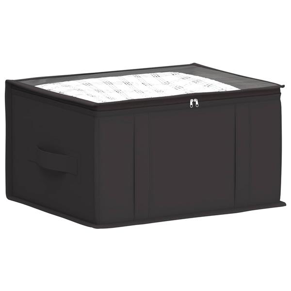 Grote foto vidaxl opbergdoos met transparant bovenraam 6 pcs antracietkleurig doe het zelf en verbouw materialen en producten