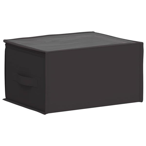 Grote foto vidaxl opbergdoos met transparant bovenraam 6 pcs antracietkleurig doe het zelf en verbouw materialen en producten