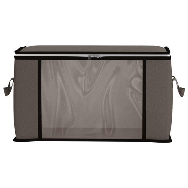Grote foto vidaxl opbergdoos met transparante zijraam 6 pcs grijs 60 x 43 x 35 cm doe het zelf en verbouw materialen en producten