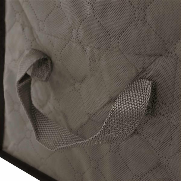 Grote foto vidaxl opbergdoos met transparante zijraam 2 pcs grijs 60 x 43 x 35 cm doe het zelf en verbouw materialen en producten