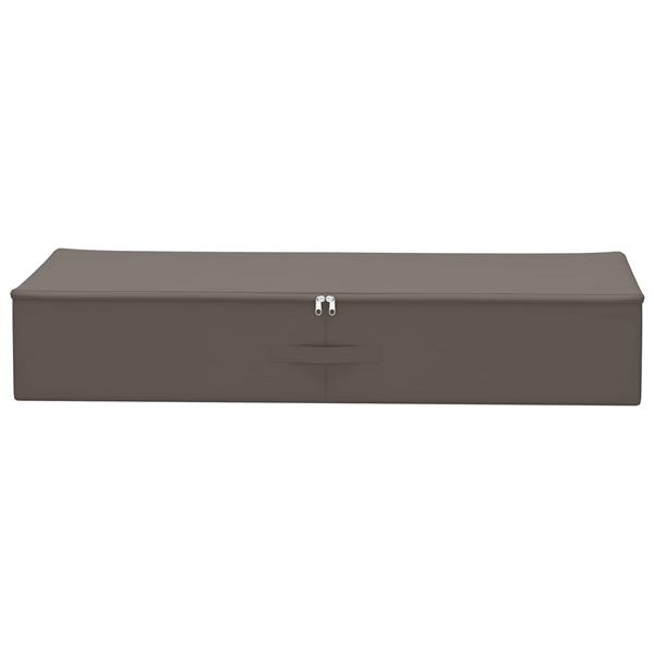 Grote foto vidaxl opbergbox 2 pcs grijs 100 x 50 x 18 cm nonwoven stof doe het zelf en verbouw materialen en producten