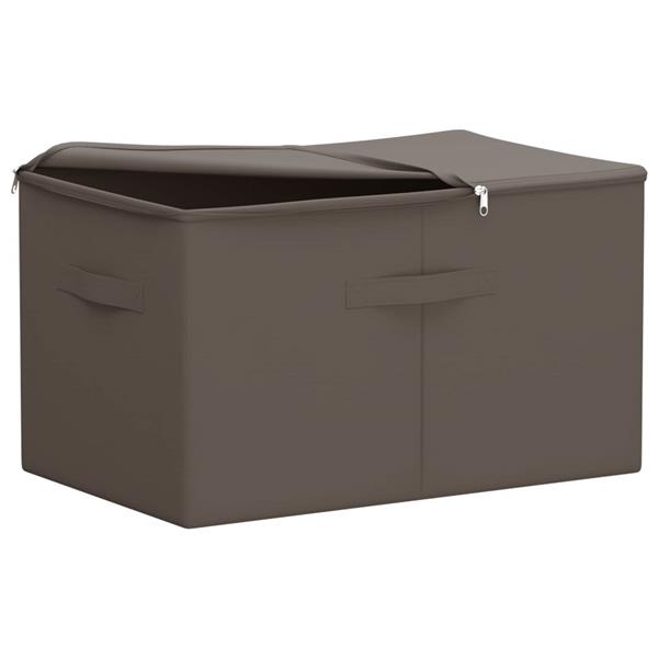 Grote foto vidaxl opbergbox 6 pcs grijs 60 x 43 x 35 cm nonwoven stof doe het zelf en verbouw materialen en producten