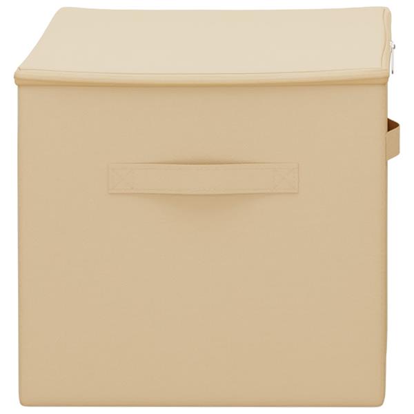 Grote foto vidaxl opbergbox 24 pcs cr mekleurig 60 x 43 x 35 cm nonwoven stof doe het zelf en verbouw materialen en producten