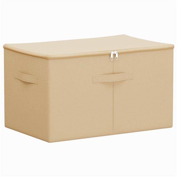 Grote foto vidaxl opbergbox 2 pcs cr mekleurig 60 x 43 x 35 cm nonwoven stof doe het zelf en verbouw materialen en producten