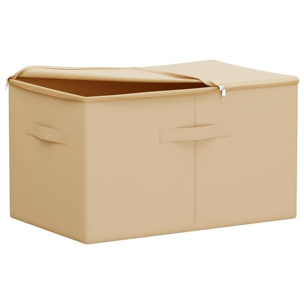 Grote foto vidaxl opbergbox 2 pcs cr mekleurig 60 x 43 x 35 cm nonwoven stof doe het zelf en verbouw materialen en producten