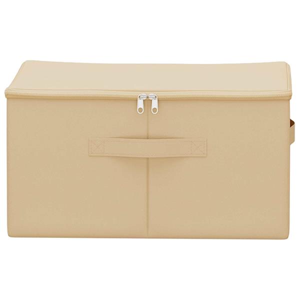 Grote foto vidaxl opbergbox 24 pcs cr mekleurig 43 x 34 x 23 cm nonwoven stof doe het zelf en verbouw materialen en producten