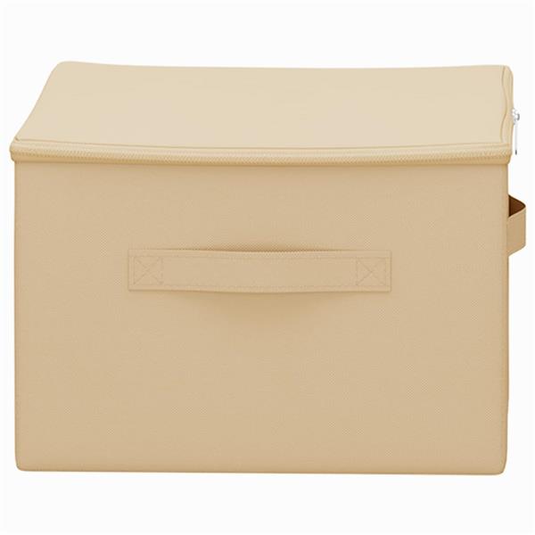 Grote foto vidaxl opbergbox 24 pcs cr mekleurig 43 x 34 x 23 cm nonwoven stof doe het zelf en verbouw materialen en producten