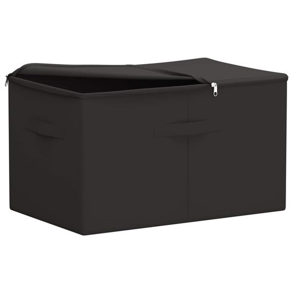 Grote foto vidaxl opbergbox 24 pcs antracietkleurig 60 x 43 x 35 cm nonwoven stof doe het zelf en verbouw materialen en producten