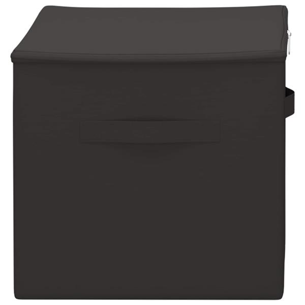 Grote foto vidaxl opbergbox 6 pcs antracietkleurig 60 x 43 x 35 cm nonwoven stof doe het zelf en verbouw materialen en producten