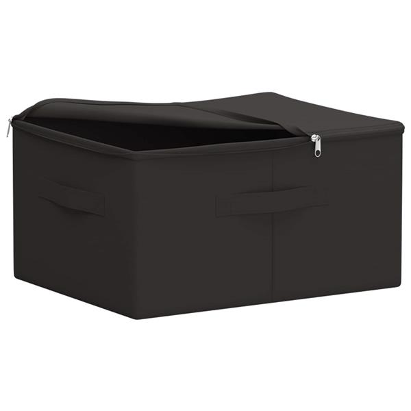 Grote foto vidaxl opbergbox antracietkleurig 43 x 34 x 23 cm nonwoven stof doe het zelf en verbouw materialen en producten