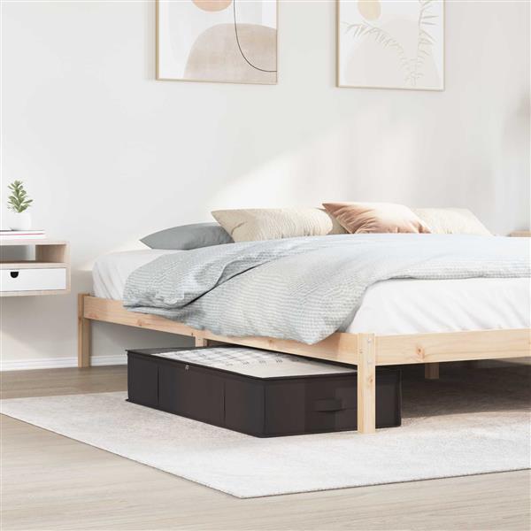 Grote foto vidaxl opbergdoos met transparant bovenraam 2 pcs antracietkleurig doe het zelf en verbouw materialen en producten