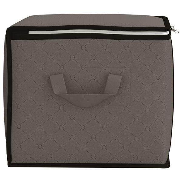 Grote foto vidaxl opbergdoos met transparante zijraam 6 pcs grijs 60 x 43 x 35 cm doe het zelf en verbouw materialen en producten