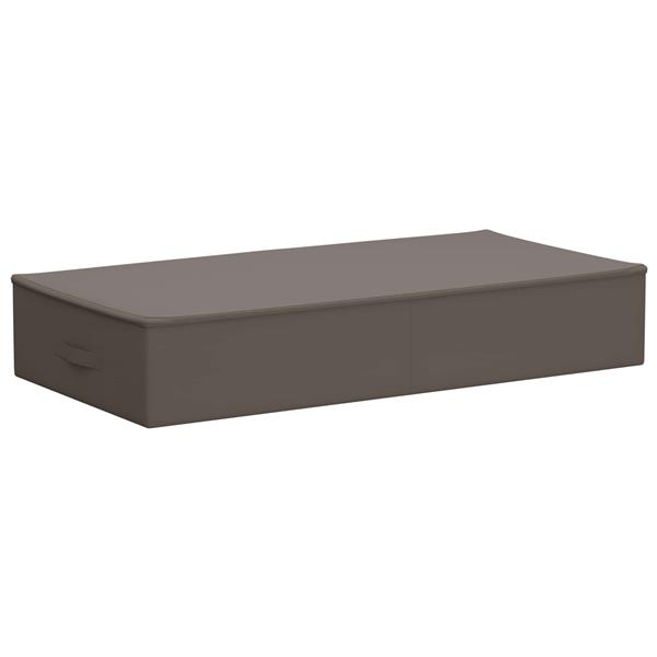Grote foto vidaxl opbergbox 2 pcs grijs 100 x 50 x 18 cm nonwoven stof doe het zelf en verbouw materialen en producten