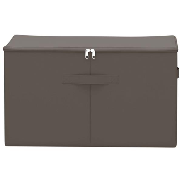 Grote foto vidaxl opbergbox 2 pcs grijs 60 x 43 x 35 cm nonwoven stof doe het zelf en verbouw materialen en producten