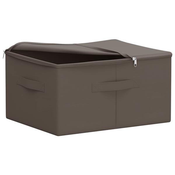 Grote foto vidaxl opbergbox 24 pcs grijs 43 x 34 x 23 cm nonwoven stof doe het zelf en verbouw materialen en producten
