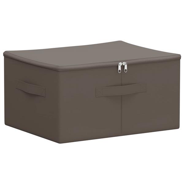 Grote foto vidaxl opbergbox grijs 43 x 34 x 23 cm nonwoven stof doe het zelf en verbouw materialen en producten