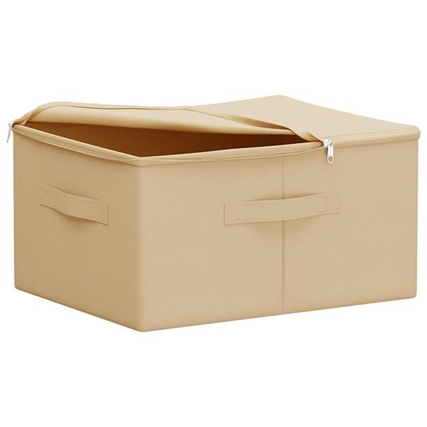 Grote foto vidaxl opbergbox 24 pcs cr mekleurig 50 x 30 x 25 cm nonwoven stof doe het zelf en verbouw materialen en producten