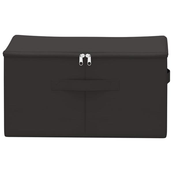 Grote foto vidaxl opbergbox 6 pcs antracietkleurig 43 x 34 x 23 cm nonwoven stof doe het zelf en verbouw materialen en producten