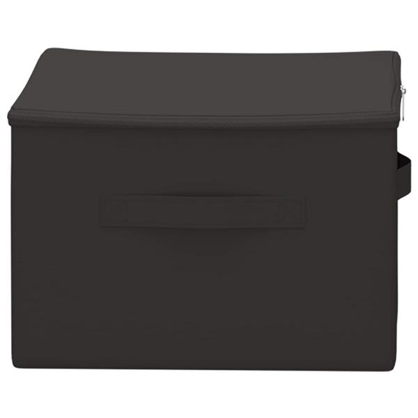 Grote foto vidaxl opbergbox antracietkleurig 43 x 34 x 23 cm nonwoven stof doe het zelf en verbouw materialen en producten