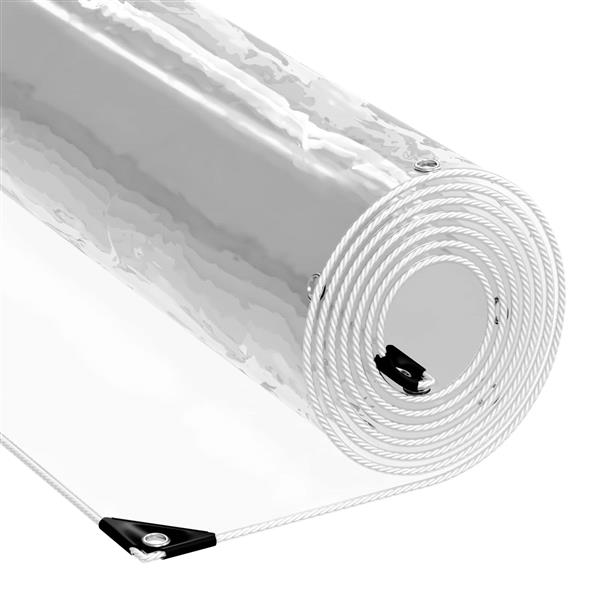 Grote foto vidaxl zeildoek 350 gsm doorzichtig 6 x 1 5 m pvc doe het zelf en verbouw materialen en producten