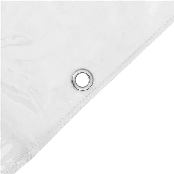 Grote foto vidaxl zeildoek 350 gsm doorzichtig 6 x 1 5 m pvc doe het zelf en verbouw materialen en producten