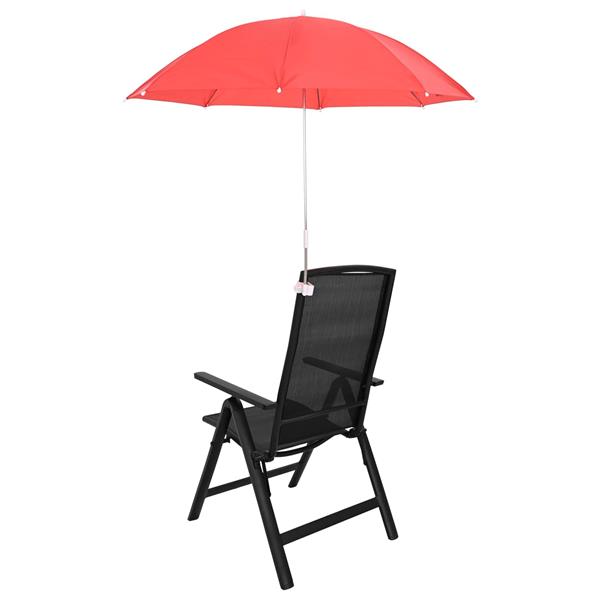 Grote foto vidaxl parasol met klem 2 pcs vuursteenrood 105 x 86 cm tuin en terras overige tuin en terras