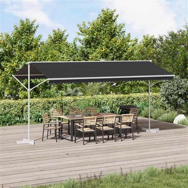 Grote foto vidaxl vrijstaande luifel antracietkleurig 5 x 3 m polyester tuin en terras overige tuin en terras