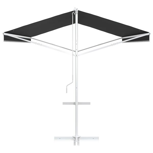 Grote foto vidaxl vrijstaande luifel antracietkleurig 5 x 3 m polyester tuin en terras overige tuin en terras