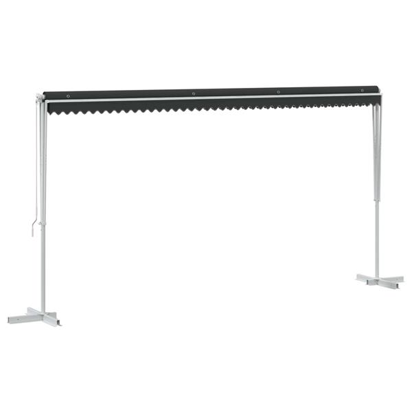 Grote foto vidaxl vrijstaande luifel antracietkleurig 5 x 3 m polyester tuin en terras overige tuin en terras