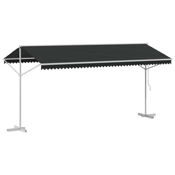 Grote foto vidaxl vrijstaande luifel antracietkleurig 5 x 3 m polyester tuin en terras overige tuin en terras