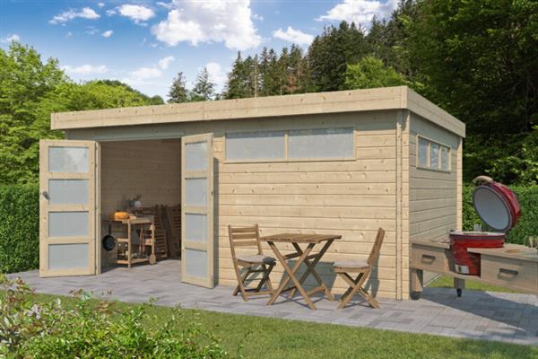 Grote foto nieuw modern blokhut 44mm 4602iso tuin en terras tuinhuisjes en blokhutten